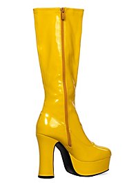 Plateau Stiefel mit Reißverschluss gelb