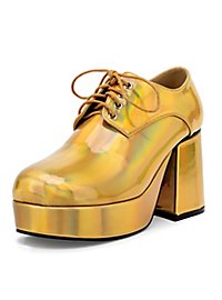70er Schuhe Herren gold