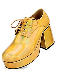 70er Schuhe Herren gold