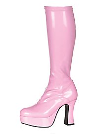 Platform Boots with Zipper pink 