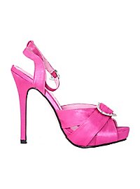 Platform Sandals with Ankle Strap hot pink 