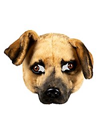 Plush dog half mask