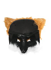 Plush fox half mask