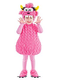 Plush Monster pink children costume
