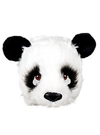 Plush panda half mask