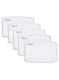 PM 2.5 Filtres pour masques en tissu - 5 pièces