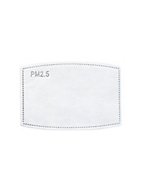PM 2.5 Filtres pour masques en tissu (Uni)