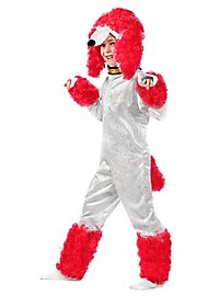 Poodle red children costume