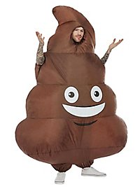 Poop Emoji aufblasbares Kostüm