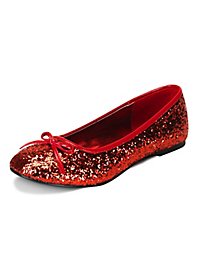 Pop Star Glitter red Ballerina Shoes 