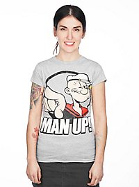 Popeye Girlie Shirt Man Up !