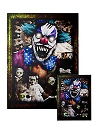 Portrait lumineux « clown d'horreur » grand