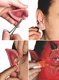 Prothèses en latex oreilles de diable