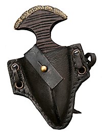 Pugnale da pugno - Fortezza del Ferro con fodero in pelle