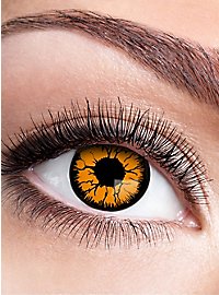 Pumpkin contact lens with diopters