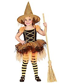 Pumpkin witch kids costume