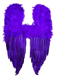Purple Demon Feather Wings