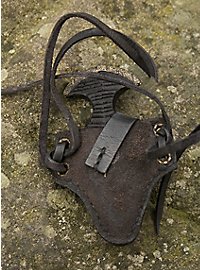 Push dagger avec étui en cuir- Iron Fortress