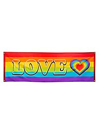 Rainbow banner Love