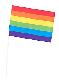 Rainbow paper flags 6 pieces
