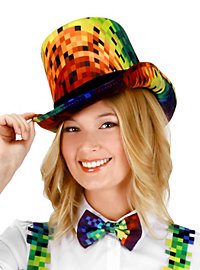 Rainbow Pixel Hat