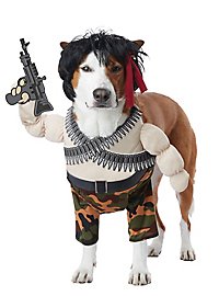 Rambo kostuum voor honden