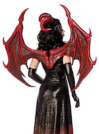Re drago ala di gomma rosso