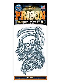 Reaper Temporary Prison Tattoo