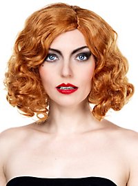 Short Curly Wig Orange-Red