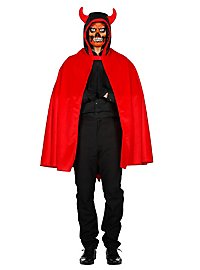 Red devil cape for adults