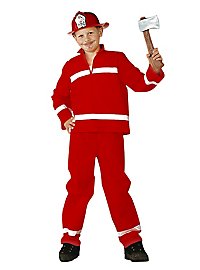 Red Fireman Child Costume