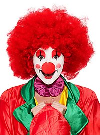 Red fuzzy clown wig