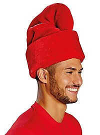 Red plush dwarf hat