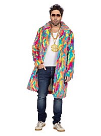 Regenbogen Kunstfellmantel