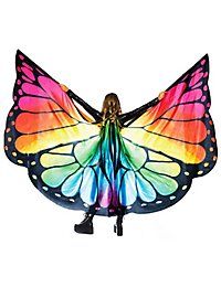 Regenbogen Schmetterling Flügelcape