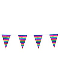 Regnbue Vimpelkæde Metallic 10 Meter