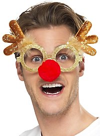 Reindeer Rudolph Glasses