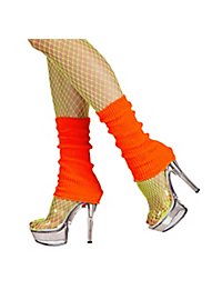 Retro leg warmers neon-orange