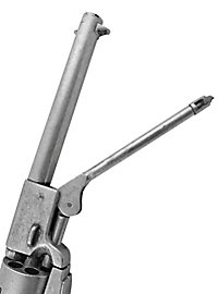 Revolver - Konføderation 1860 (Sølvfarvet) Pyntevåben