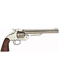 Revolver "Magnum" vernickelt Dekowaffe