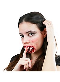 Riesige Reißzähne Latexapplikation