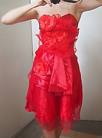 Rihanna Rosette Dress red Costume, incl. Wig