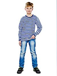 Ringelshirt for children long-sleeved blue-white