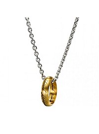 Ringenes Herre - Den Ene Ring I Rustfrit Stål Med Kæde