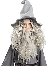 Ringenes Herre – Gandalf Paryk Med Skæg Til Børn