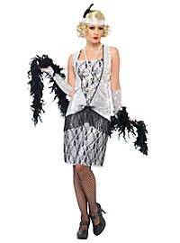 Robe de déguisement de Charleston des années 20 argentée