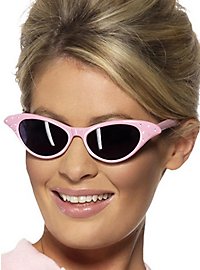 Rockabilly Cateye bril roze