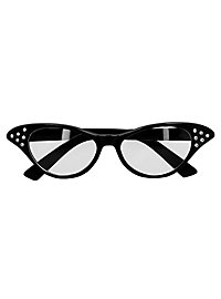 Rockabilly Cateye bril zwart