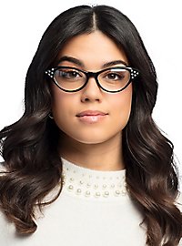 Rockabilly Cateye Brille schwarz