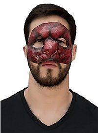 Rød Dæmon Delmaske Til Påklæbning